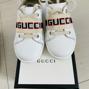 Gucci Kids New Ace Elastic - White